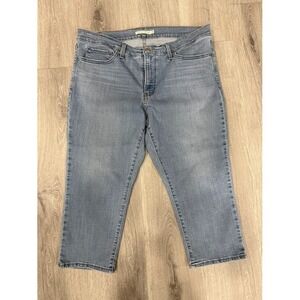 Levis 311 Shaping Skinny Capri Jeans Womens 34 Light Wash Stretch